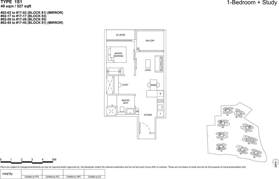 The florence residences floor plan 1s1