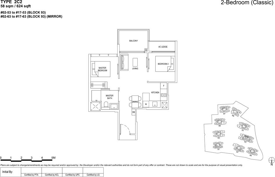 the florence residences floor plan type 2c2